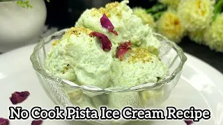 Pista Ice Cream | No Cook Ice Cream Recipe | Pistachio Ice Cream Recipe In Urdu Hindi