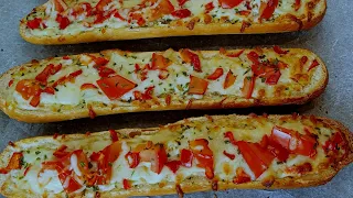 It's so delicious that I make it every weekend! easy and fast garlic cheese bread recipe