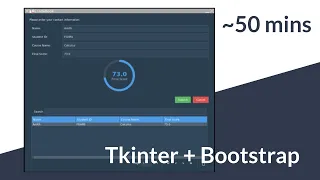 Tkinter + Bootstrap Theme - ttkbootstrap - Complete App