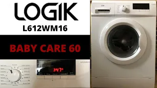 Logik L612WM16 Washing Machine - Baby Care 60