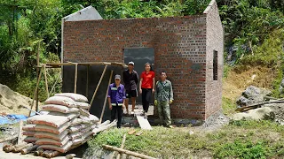 Build A House for An Old Woman: working in the hot sun 40°C, Plasters | Take care of the farm (ep7)