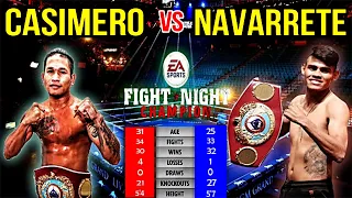 JOHN RIEL CASIMERO VS EMANUEL NAVARRETE (JR.FEATHERWEIGHT DIVISION)