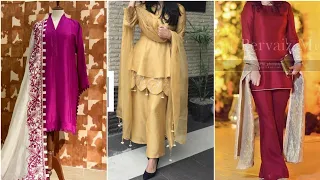 Raw silk dress designs || Katan Silk Designs || Silk dress designing ideas