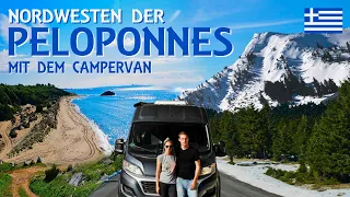 From PERFECT BEACH to SNOWY MOUNTAINS - with a campervan in GREECE - Let's get otter here - EP. 33