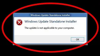 How To Fix The Update Is Not Applicable To Your Computer Windows 7/8/10
