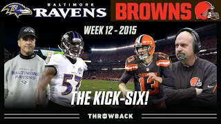 "The Kick-Six" (Ravens vs. Browns 2015, Week 12)