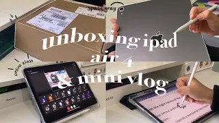  iPad Air 4 unboxing + mini vlog | แกะกล่องไอแพด , เรียนออนไลน์ , เรียนพิเศษ 📓🖊 | WorRy