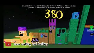 Numberblocks COUNTING BY 38  MINECRAFT AND DONT FORGET TO SUBSCRIBE