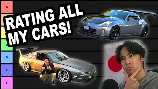 RANKING ALL OF MY CARS I'VE OWNED SINCE HIGH SCHOOL!!