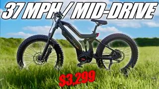 This MID-DRIVE MOTOR E–BIKE is a BEAST