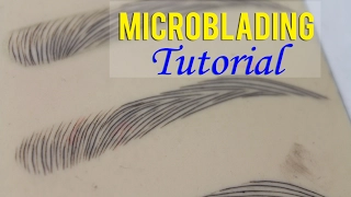 Microblading Eyebrows | Microblading Tutorial on How to Secure Your Template