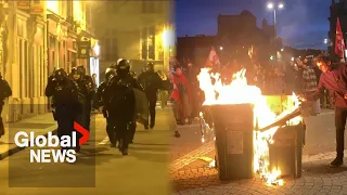 France protests: Police charge demonstrators, make arrests hours after pension bill adopted
