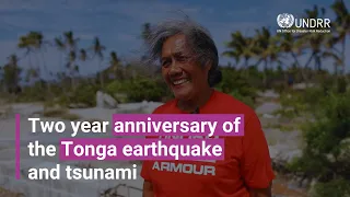 Two year anniversary of the Tonga earthquake and tsunami