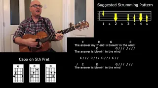 Blowin' in the Wind - Bob Dylan - Strum Along Lesson - Jez Quayle