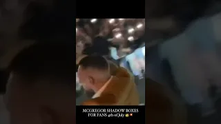 Conor McGregor 👑 Shadow boxing and the Fans get crazy 🔥⚡️