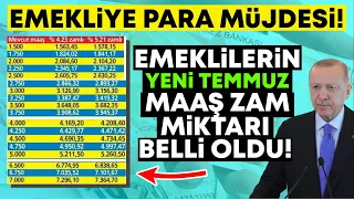 Emekli maaşı zammı 2024 Temmuz miktarı ne kadar olacak? Emekliye müjde