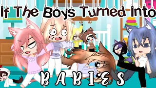 IF THE BOYS TURNED INTO BABIES || Gacha Club || 24 Hours Challenge || Audrey Cookie ||