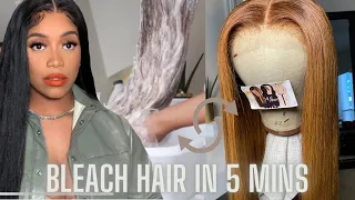 How To Bleach Your Wigs FAST • From Black Hair in 5 Mins WATERCOLOR | Celebrity Hairstylist Secrets