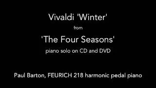 Vivaldi - Winter - The Four Seasons' PIANO SOLO P. Barton, FEURICH 218