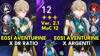 E0S1 Aventurine x E0S1 Dr Ratio & E0S1 Argenti | Memory of Chaos Floor 12 3 Stars |Honkai: Star Rail