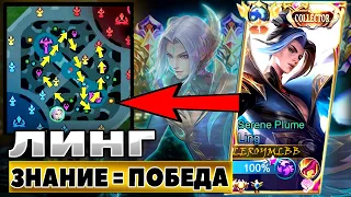 ЛИНГ С ЧЕГО НАЧАТЬ ФАРМ | КАК ТАЩИТЬ В СОЛО | ЛИНГ ГЕЙМПЛЕЙ | Mobile Legends