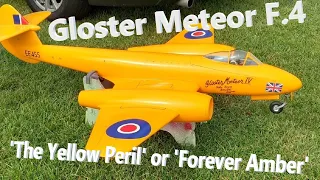 STUNNING Gloster Meteor F.4 ''The Yellow Peril' or 'Forever Amber'