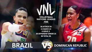 Brazil vs Dominican Republic | Women's VNL 2023