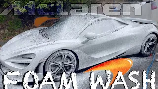 Deep Clean Foam Wash A Dirty Mclaren 720S - Full Exterior & Interior Auto Detailing