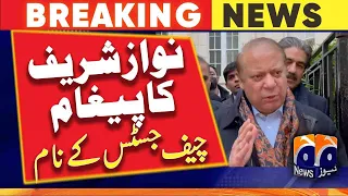 Nawaz Sharif's message to the Chief Justice regarding Imran Khan | Geo News