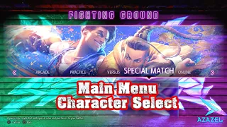 Street Fighter 6 Main Menu & Character Select FHD