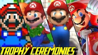 Evolution of Trophy Ceremonies in Mario Kart (1992-2017)