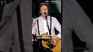 Paul McCartney Blackbird [HD 1080p] (Good Evening New York City). #shortsvideo #musicvideo #lyrics