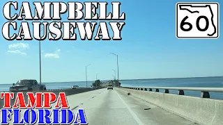 Courtney Campbell Causeway - Tampa - Florida - 4K Infrastructure Drive