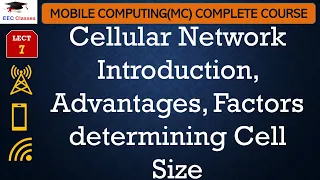 L7: Cellular Network Introduction, Advantages, Factors determining Cell Size | Mobile Computing