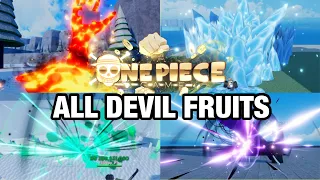 [AOPG] ALL DEVIL FRUITS IN A ONE PIECE GAME FULL SHOWCASE! (UPDATE 16)