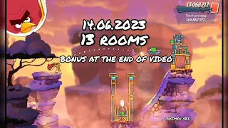 angry birds 2 clan battle 14.06.2023 (13 rooms)