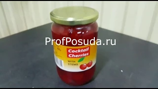 Вишня коктейльная красная с черенками 750мл Luciano арт 1246