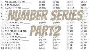 Number Series part2 | Quantitative Reasoning | AFPSAT CSE UPCAT