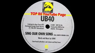 UB40 - Sing Our Own Song (Full Length Version)