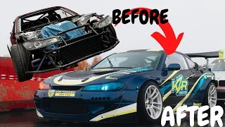 1000WHP 2JZ S15 IN 25 MINUTES! (PRO DRIFTING CAR)