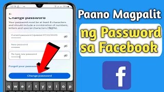 Paano Palitan ang Facebook Password ( 2024 update ) | Pagpalit ng password sa Facebook