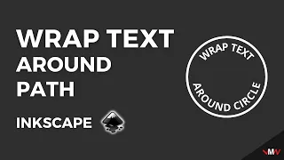 How to wrap text around a circle or any path in Inkscape | Inkscape Short Tutorials