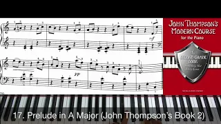 Prelude in A Major (John Thompson’s Book 2)