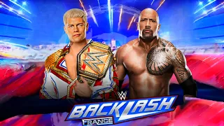 Cody Rhodes vs The Rock Undisputed Universal Championship Full Match WWE Backlash 2024 Highlights