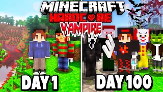 I Survived 100 Days as a Vampire On Transylvania Island In Hardcore Minecraft...Here's What Happened