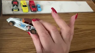 ASMR  Soft Spoken Description of Hot Wheels, Matchbox and other toy cars!  Wheel rolling!