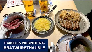 🇩🇪🇩🇪🇩🇪 Знаменитый ресторан Bratwursthausle в Нюрнберг Famous Nuremberg Bratwurst. at Bratwursthäusle