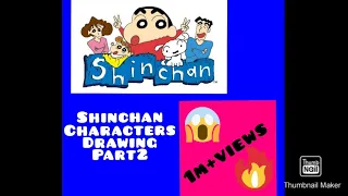 Shinchan family and friends drawing part2