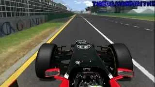 rFactor F1 2012 Timo Glock Onboard Albert Park Melbourne Australian Grand Prix 1080p