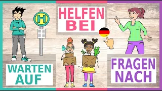 Deutsch lernen: Verben mit Präpositionen / Deutschkurs A2 / B1 / German lesson: verbs & prepositions